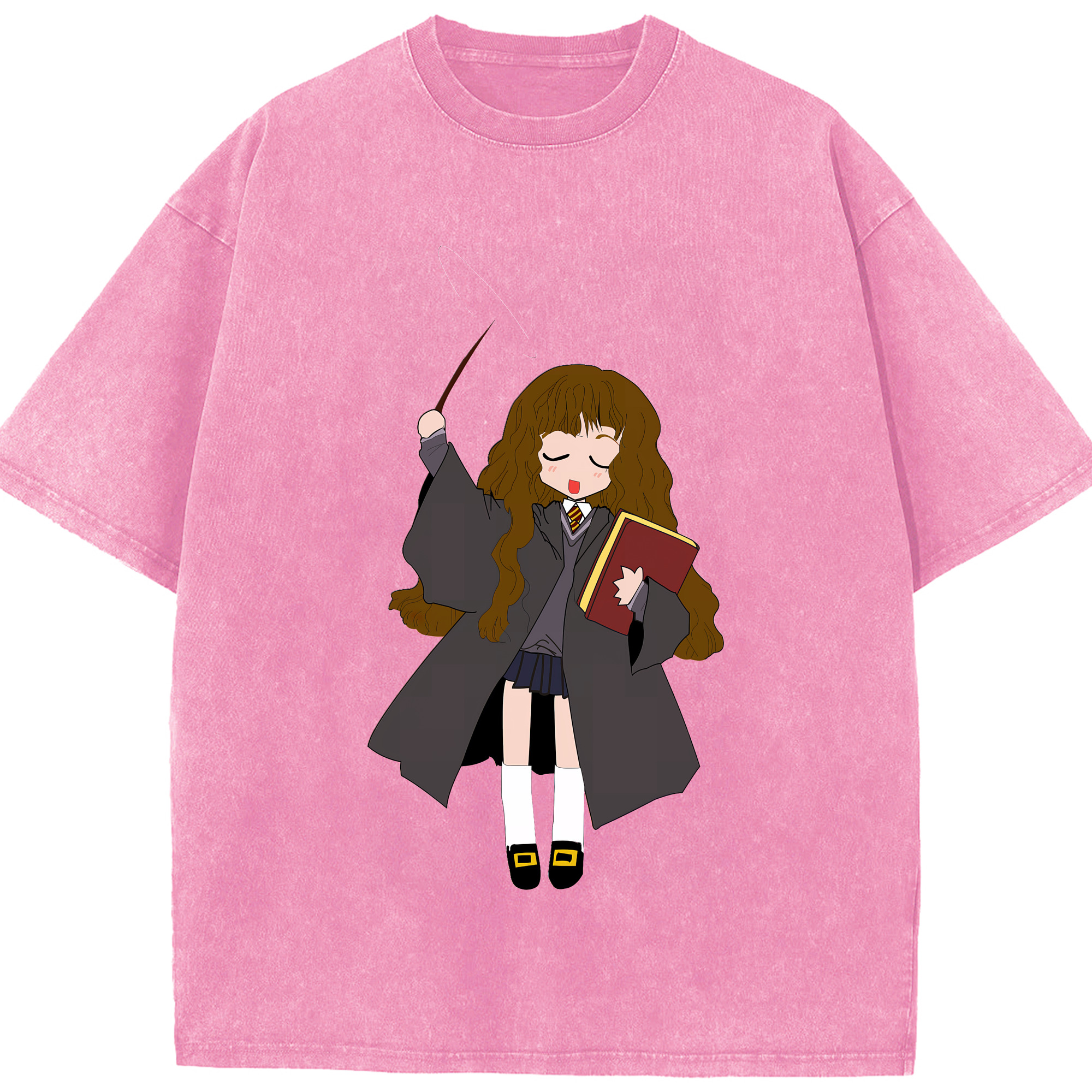 （画像用） Harry Potter ハリー・ポッターシリーズ 綿100% ヴィンテージ風 半袖Tシャツ（フロントプリント）